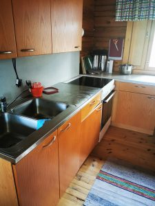 Camping house kitchen
